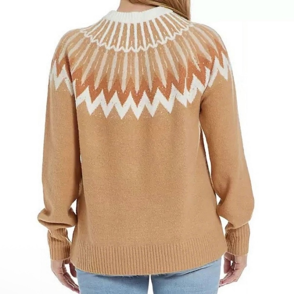 French Connection Essentials Wool Blend Fair Isle… - image 2